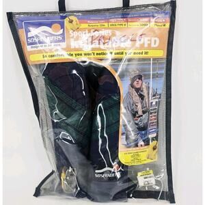 NEW Sospenders Tan Sports Model 8030439 USCG Type III Manual 22lbs Chest 30-52"